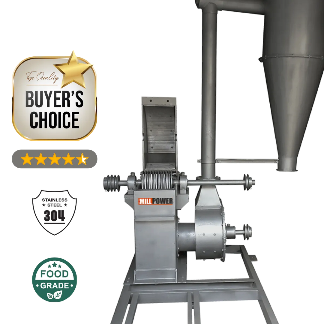 industrial pulverizer machine chamber open